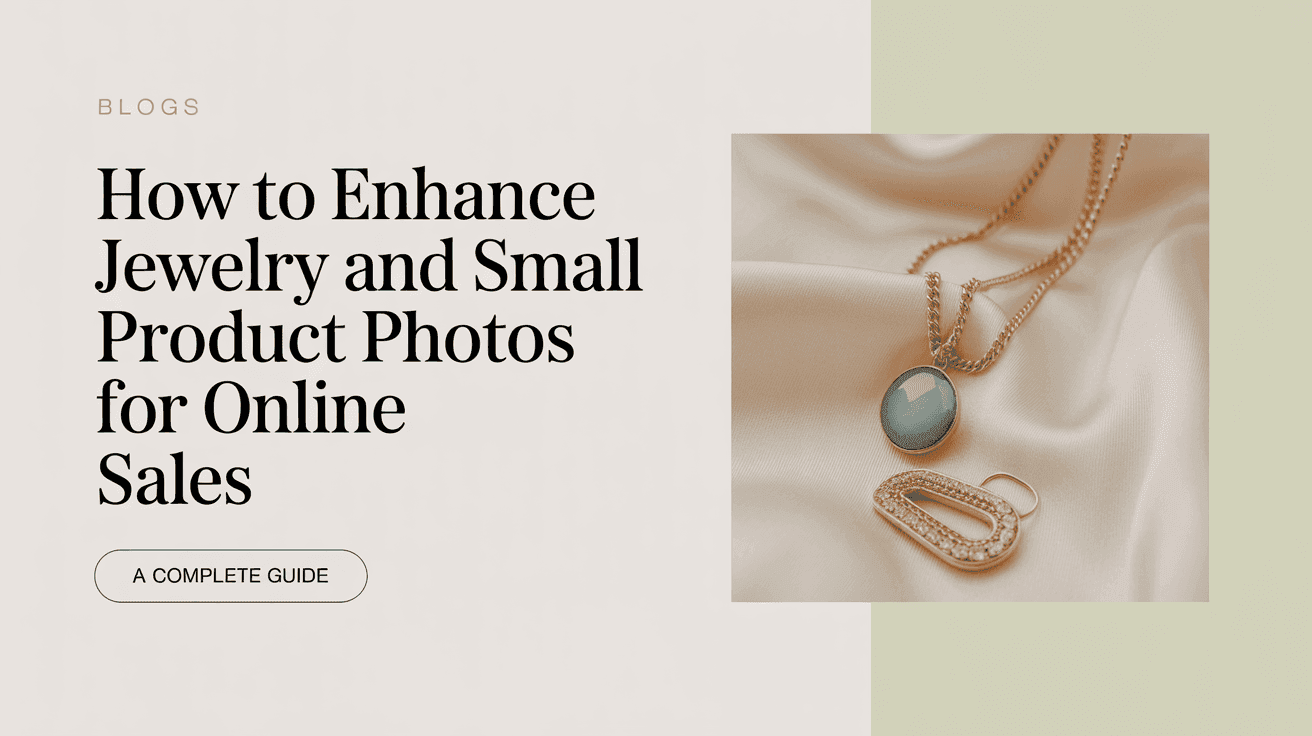 How to Enhance Jewelry and Small Product Photos for Online Sales: A Complete Guide