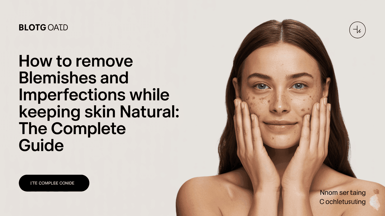 How to Remove Blemishes and Imperfections While Keeping Skin Natural: The Complete Guide